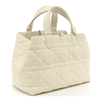 Christian Dior Calfskin Macrocannage Medium Toujours White 2 of 10