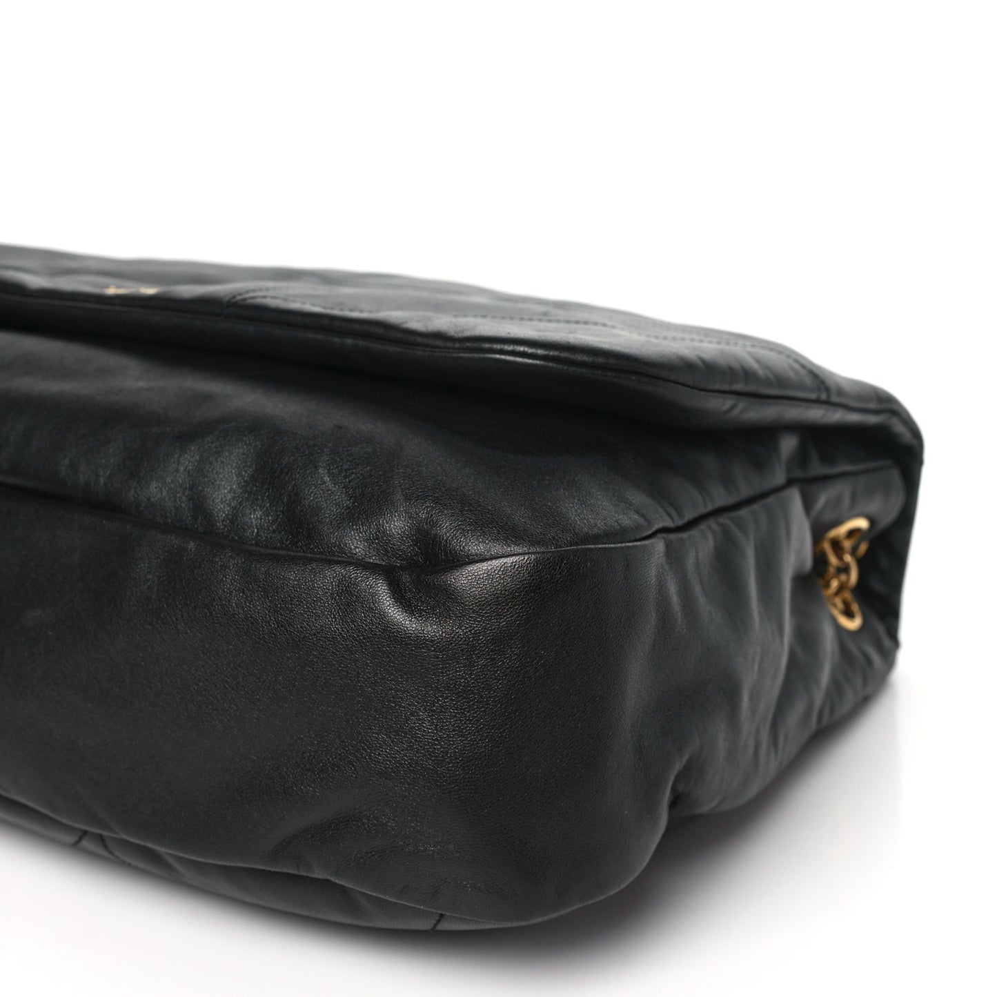 Lambskin Matelasse Monogram Large Jamie 4.3 Black