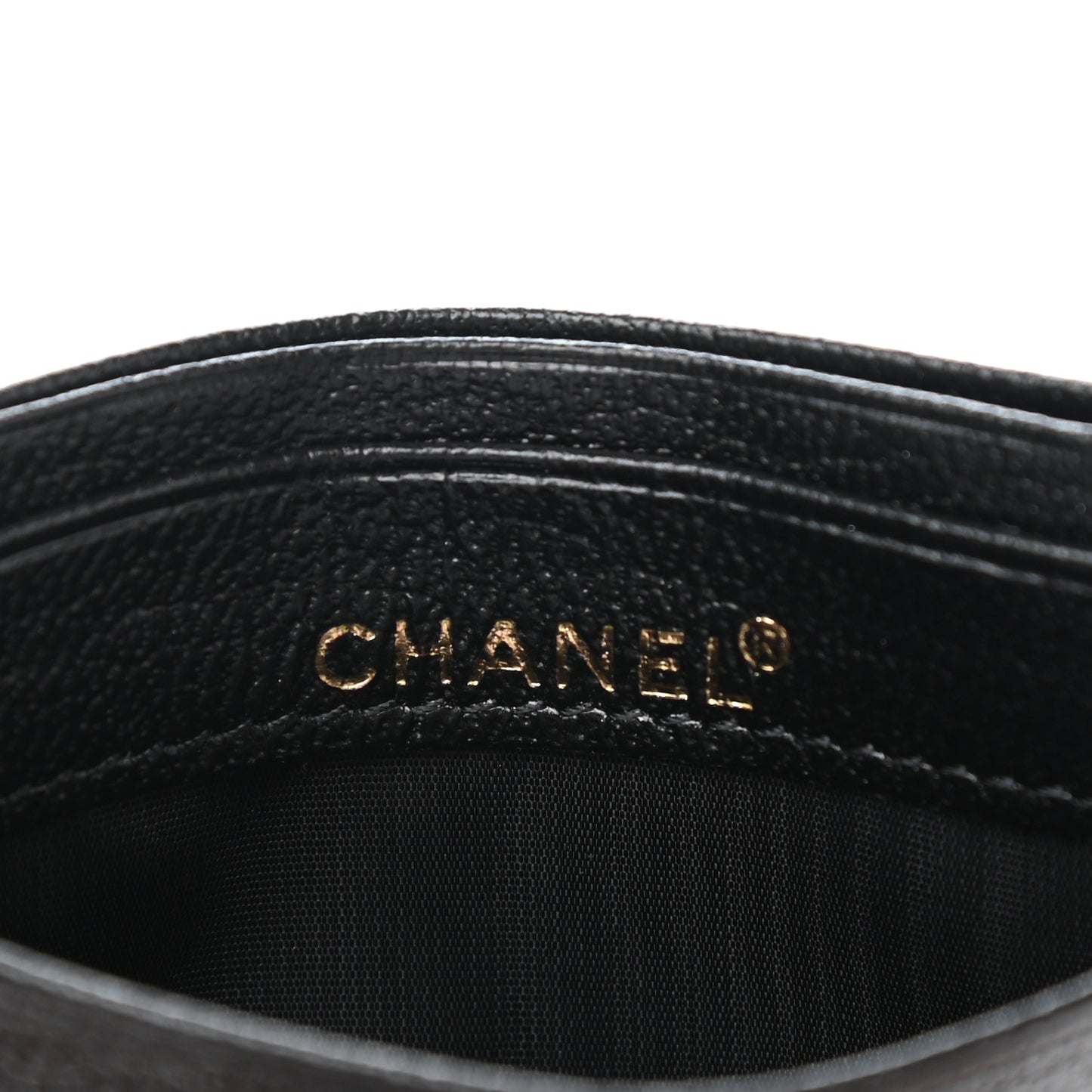 Calfskin CC Card Holder Black