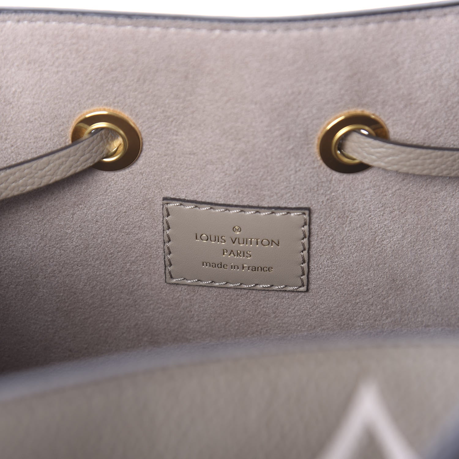 Louis Vuitton Empreinte Monogram Giant Neonoe MM Tourterelle Creme 8 of 10