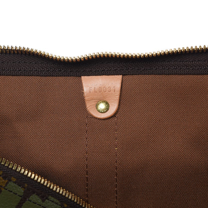 Louis Vuitton Graffiti Keepall 50 Kaki 6 of 12