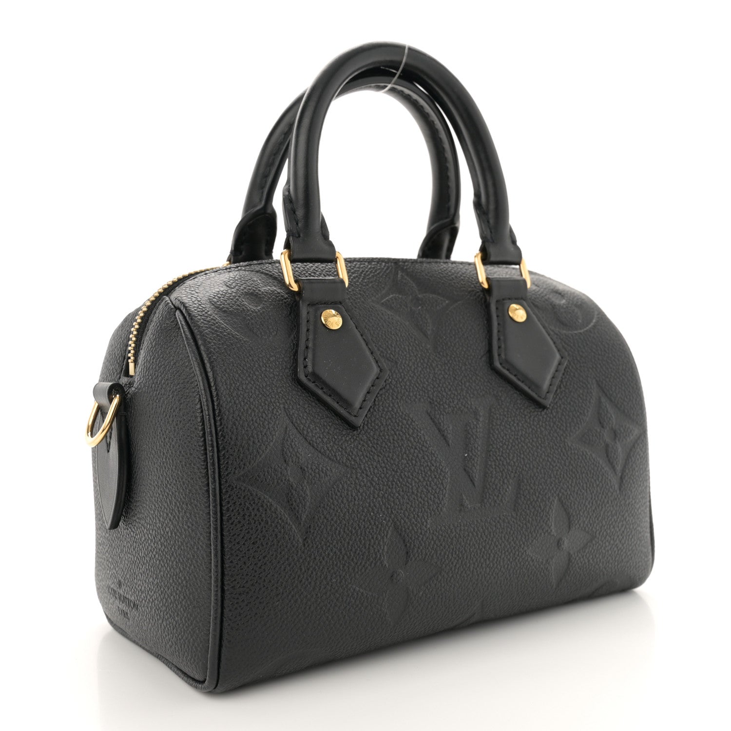Louis Vuitton Empreinte Monogram Giant Speedy Bandouliere 20 Black 3 of 9