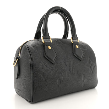 Louis Vuitton Empreinte Monogram Giant Speedy Bandouliere 20 Black 3 of 9