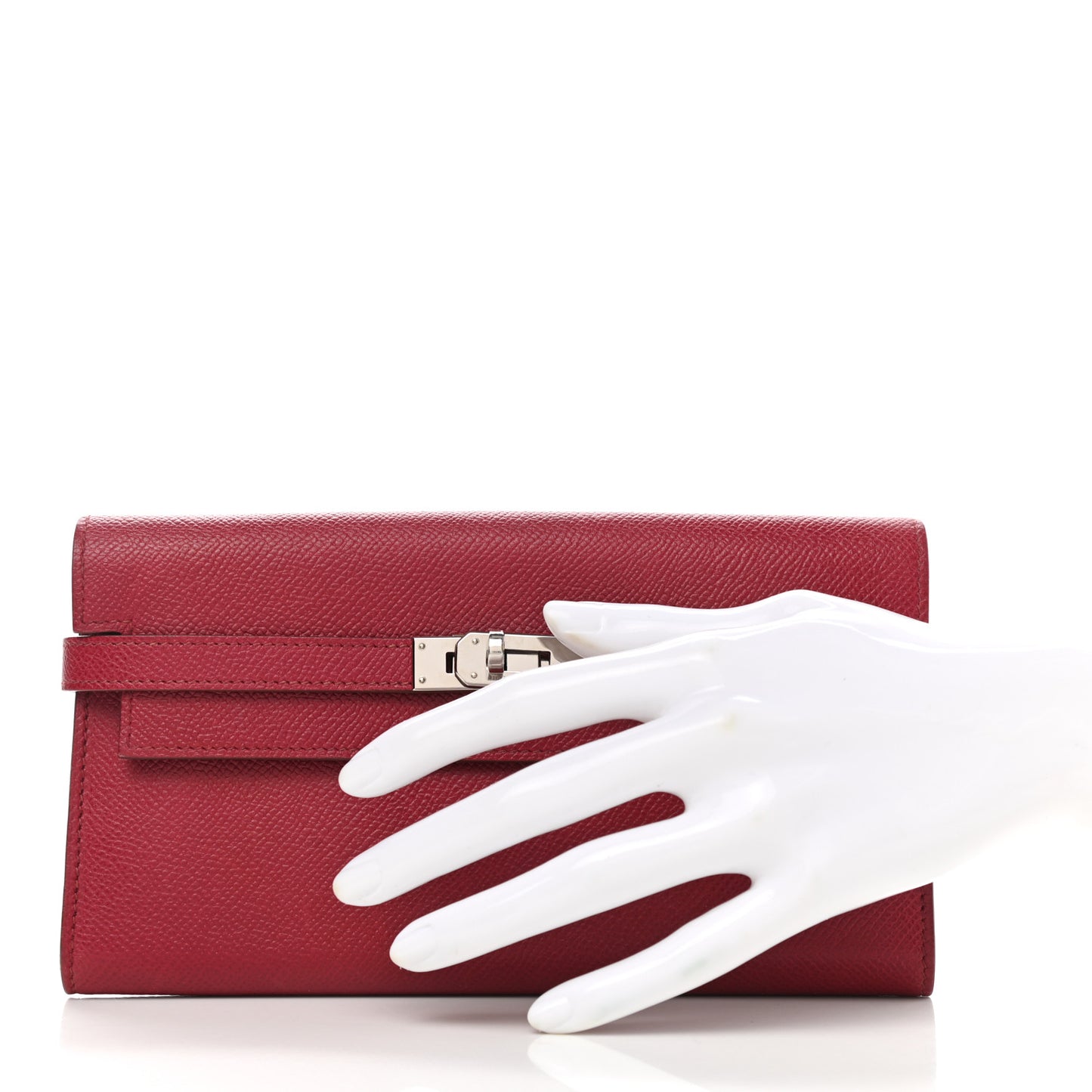 Epsom Kelly Longue Wallet Rubis