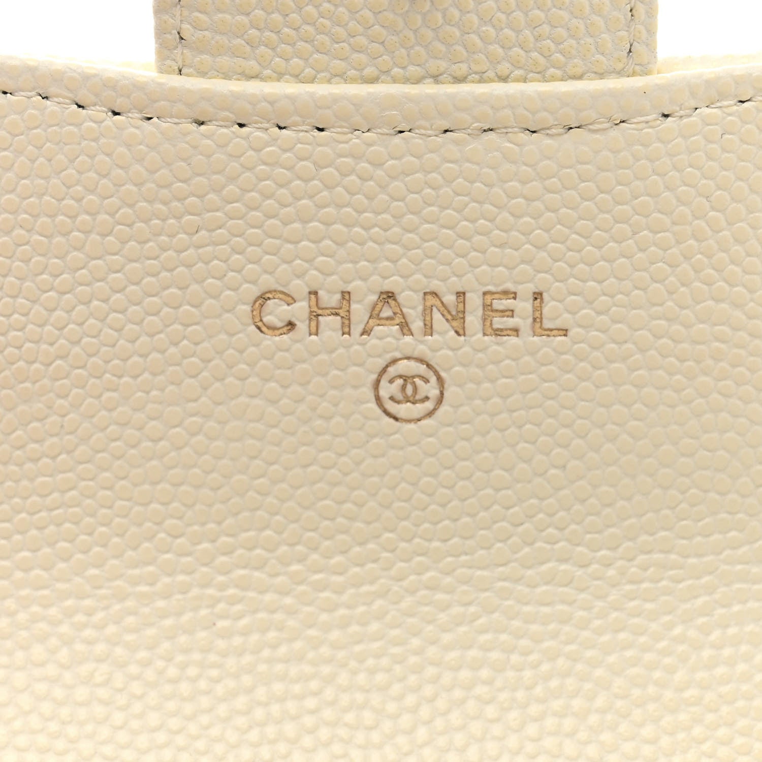 Chanel Caviar Quilted Flap Card Holder Wallet White 6 of 11