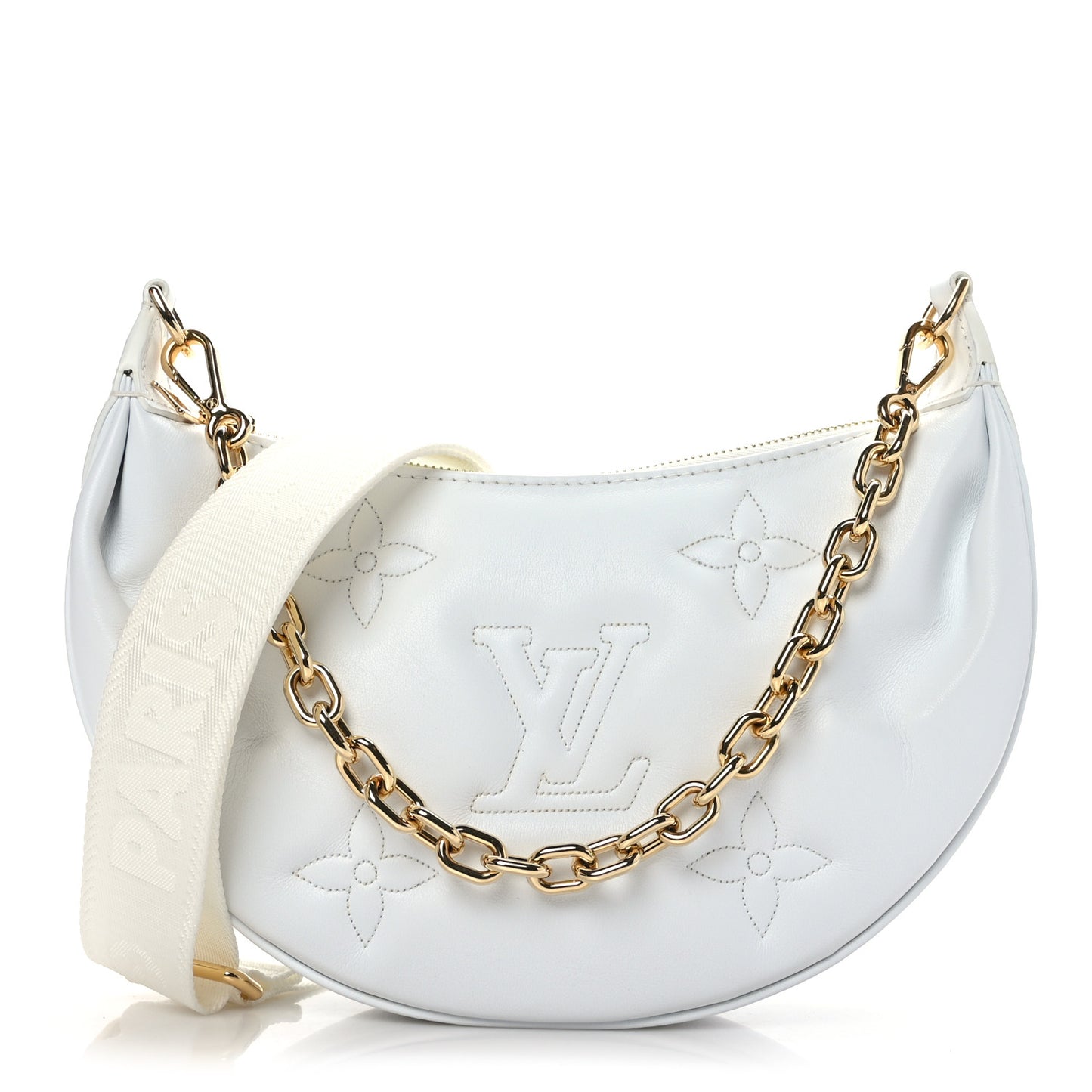 Calfskin Bubblegram Over The Moon White