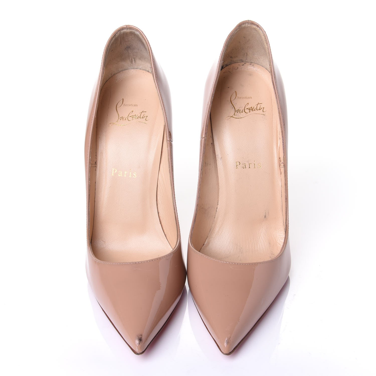 Christian Louboutin Patent So Kate 120 Pumps 38.5 Nude 5 of 12