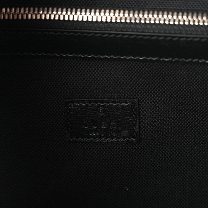 Gucci GG Supreme Monogram Azalea Calfskin Retro Interlocking G Large Duffle Bag Black Grey 5 of 8