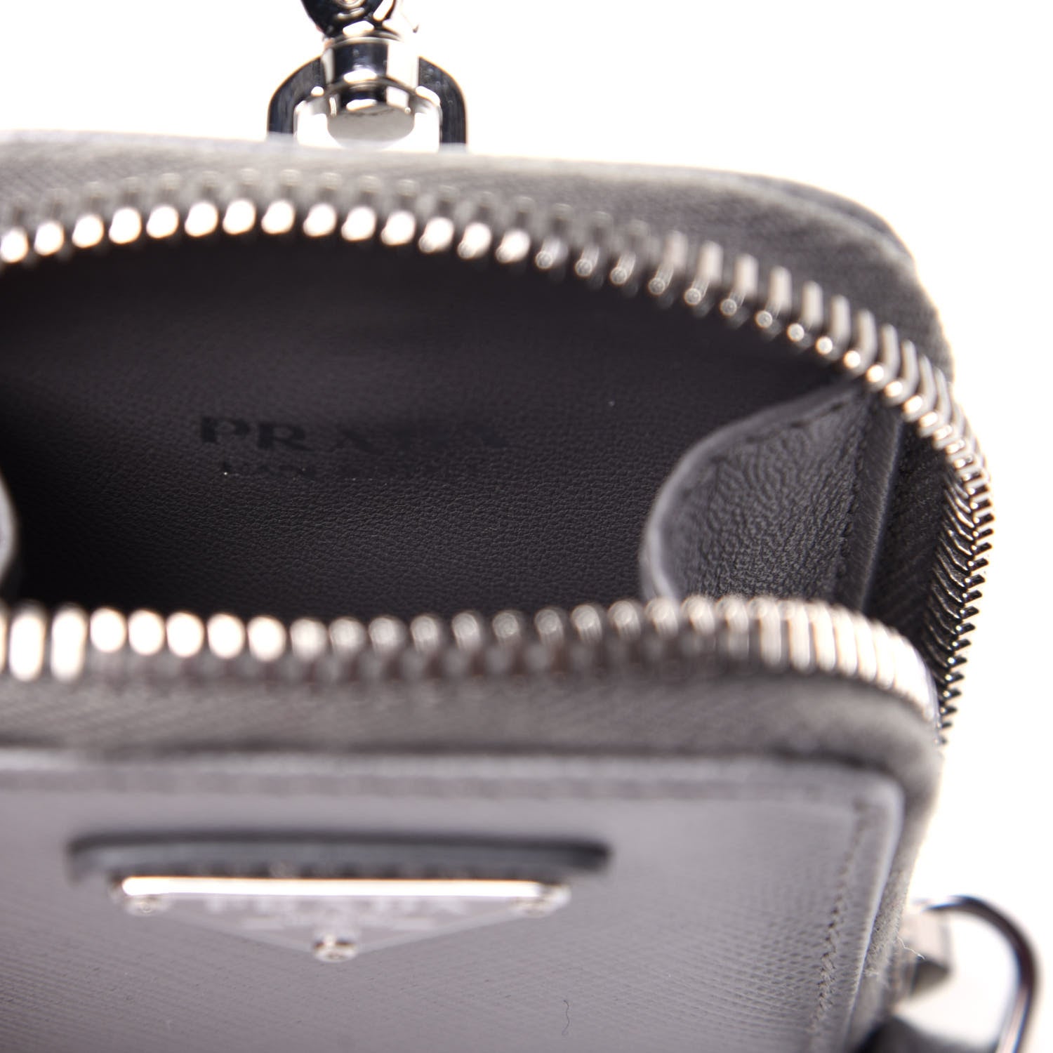 Prada Saffiano Lux Micro Galleria Shoulder Bag Ardesia 13 of 14