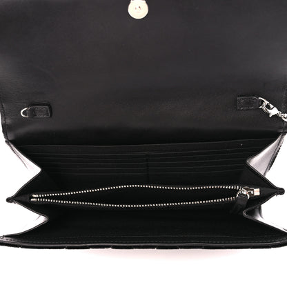 Versace Velvet Quilted Medusa Wallet On Chain Black 5 of 10