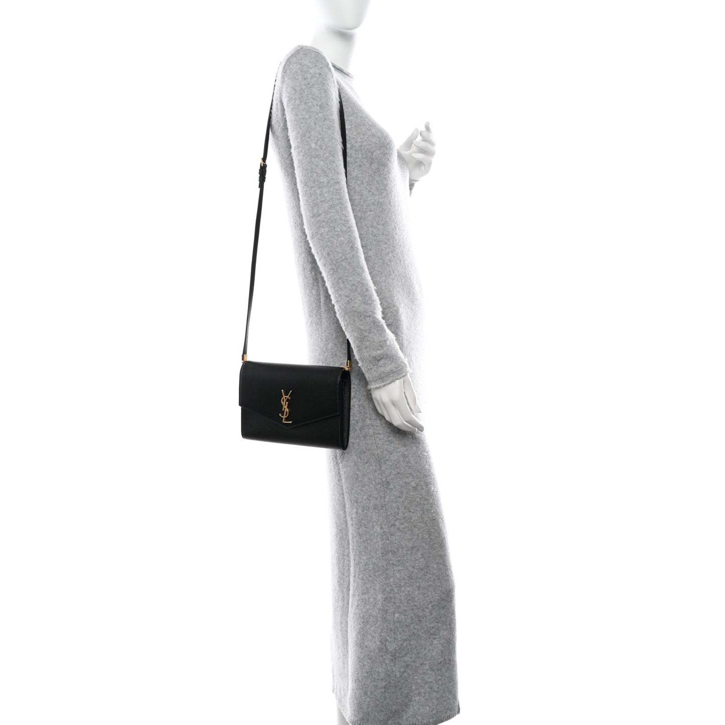 Grain De Poudre Mini Uptown Crossbody Bag Black