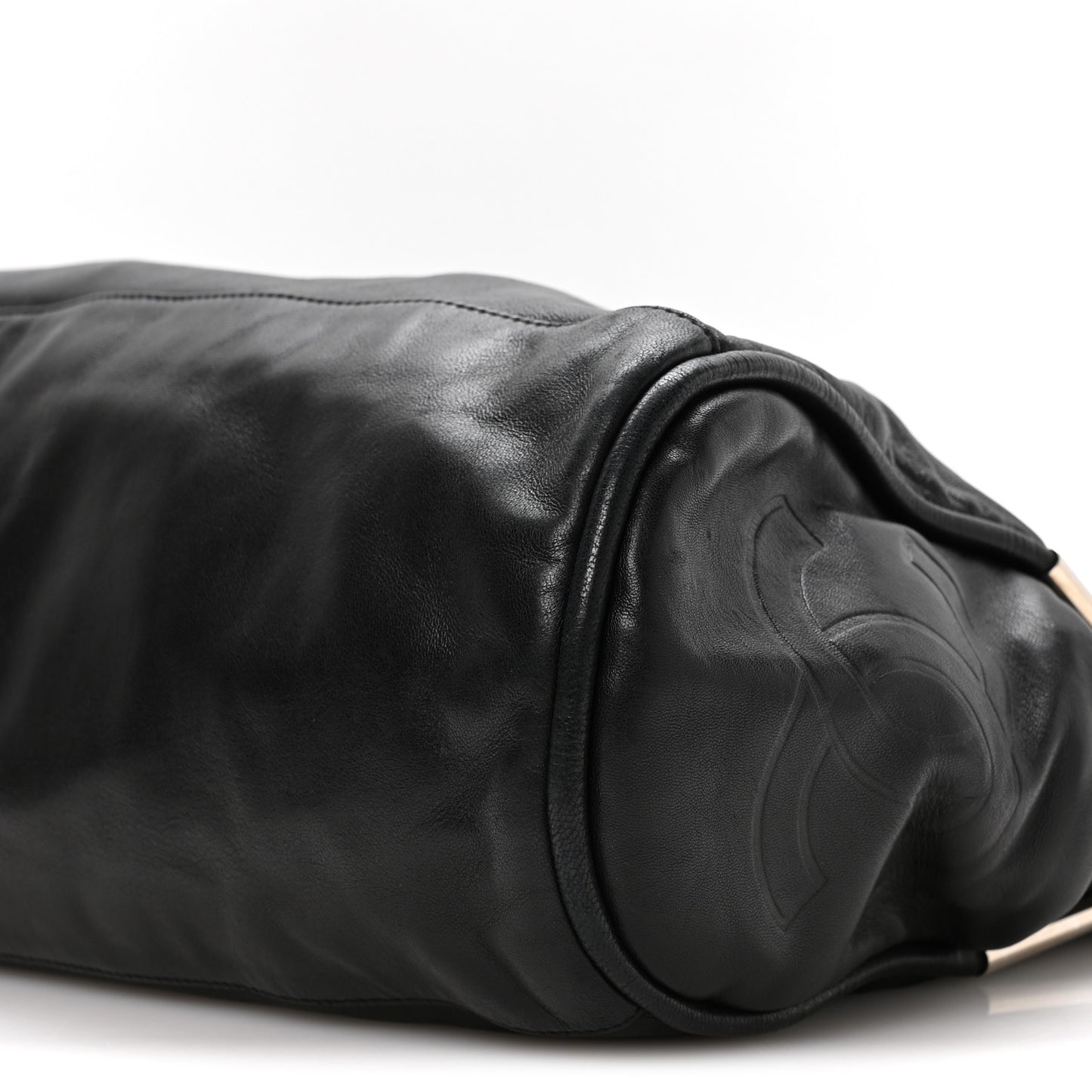 Lambskin Large Ultimate Soft Tote Black