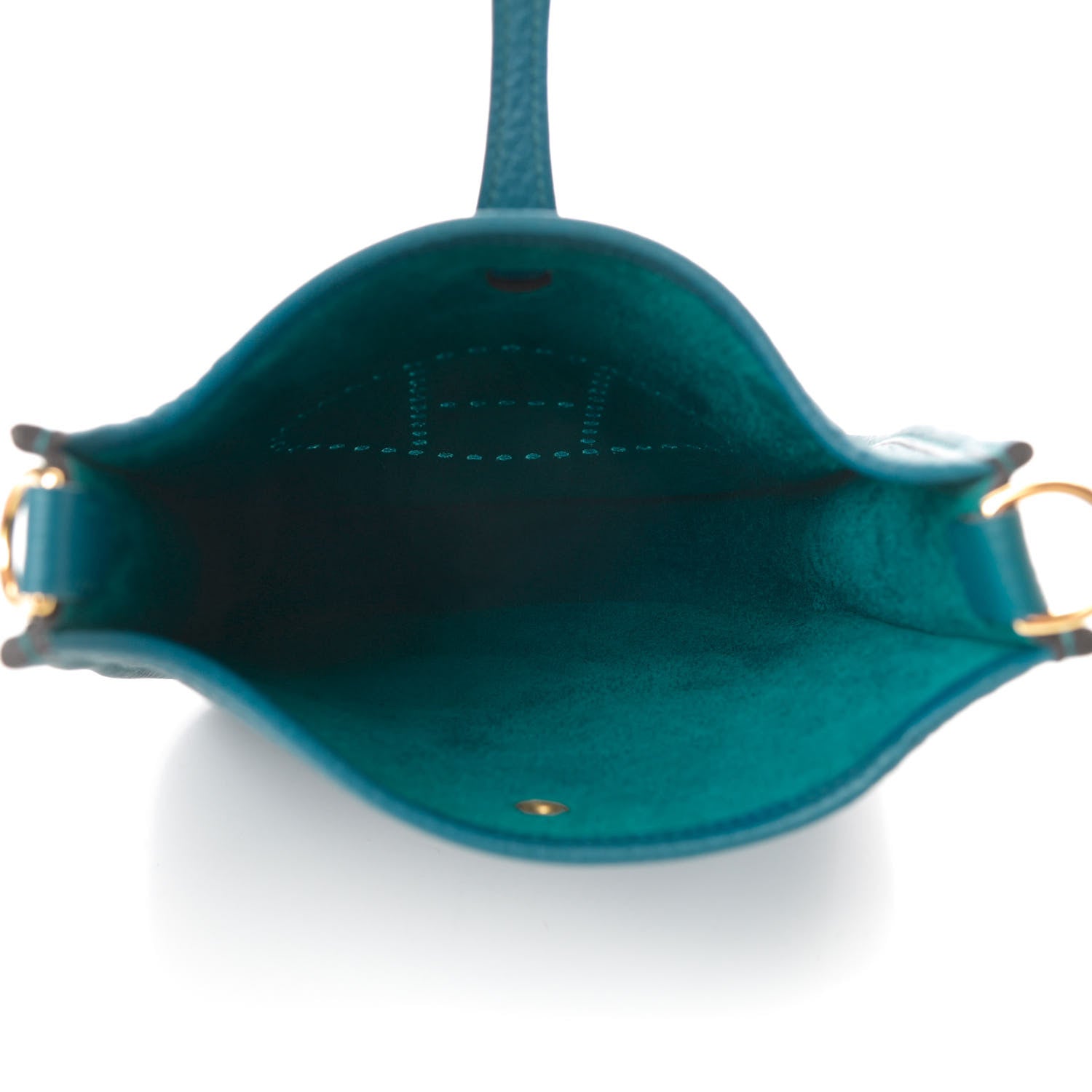 Hermes Taurillon Clemence Evelyne TPM Vert Bosphore 5 of 12