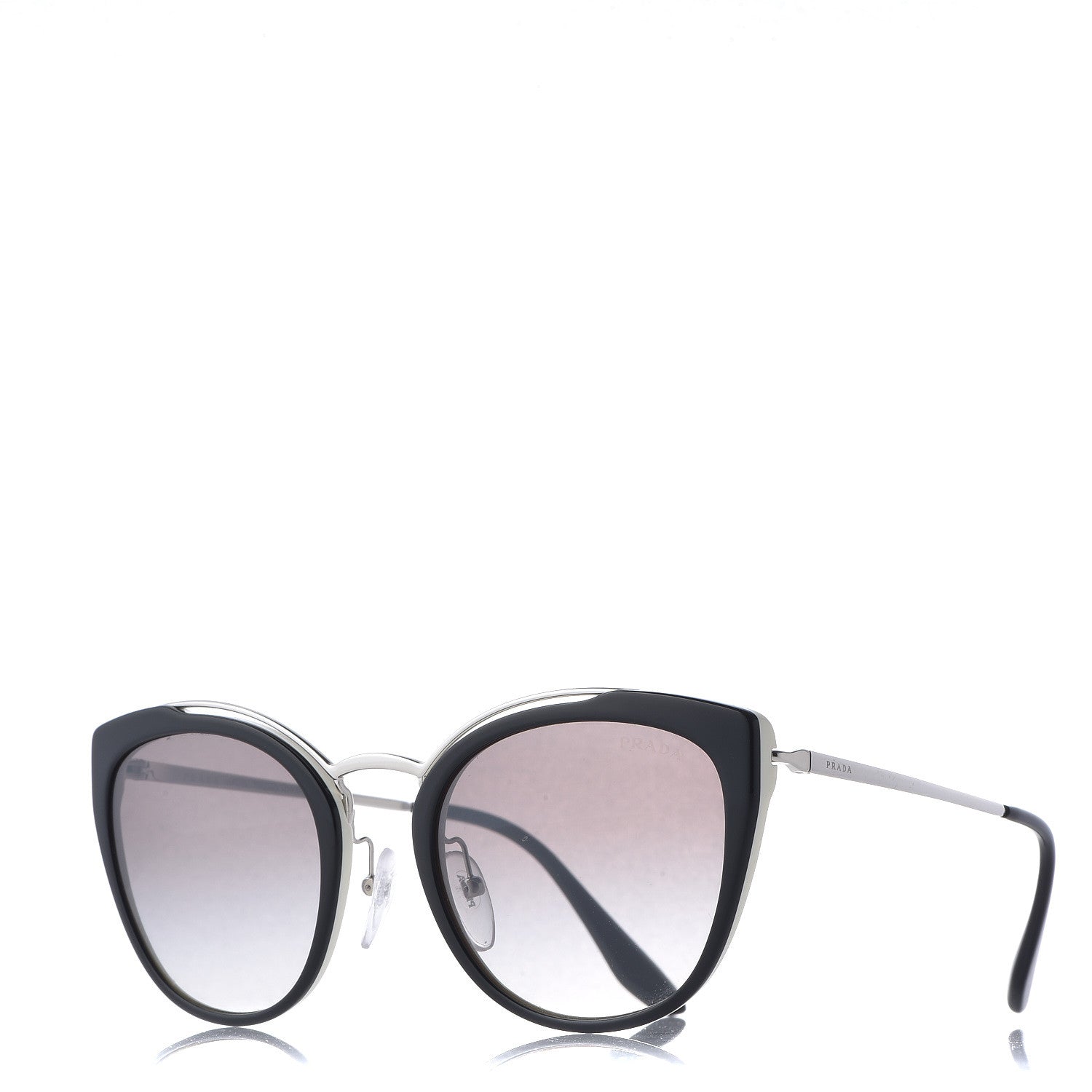 Prada Cat Eye Sunglasses SPR 20U Black 1 of 9