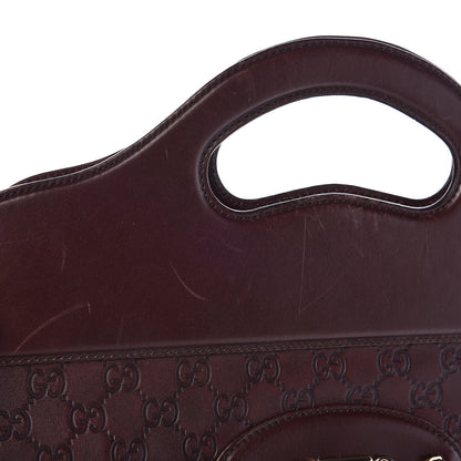 Gucci Guccissima Large Punch Top Handle Tote Dark Brown 11 of 15