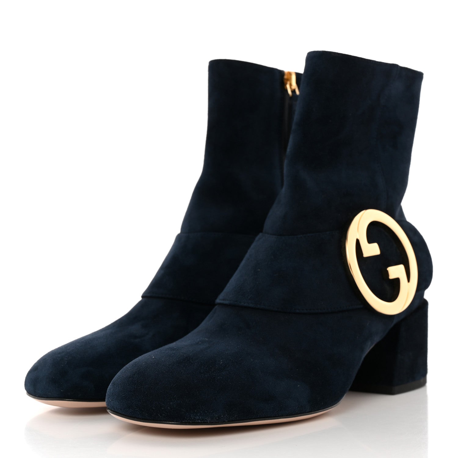 Gucci Suede Cachemire Blondie 55mm Ankle Boots 37 Blondie Blue 3 of 11