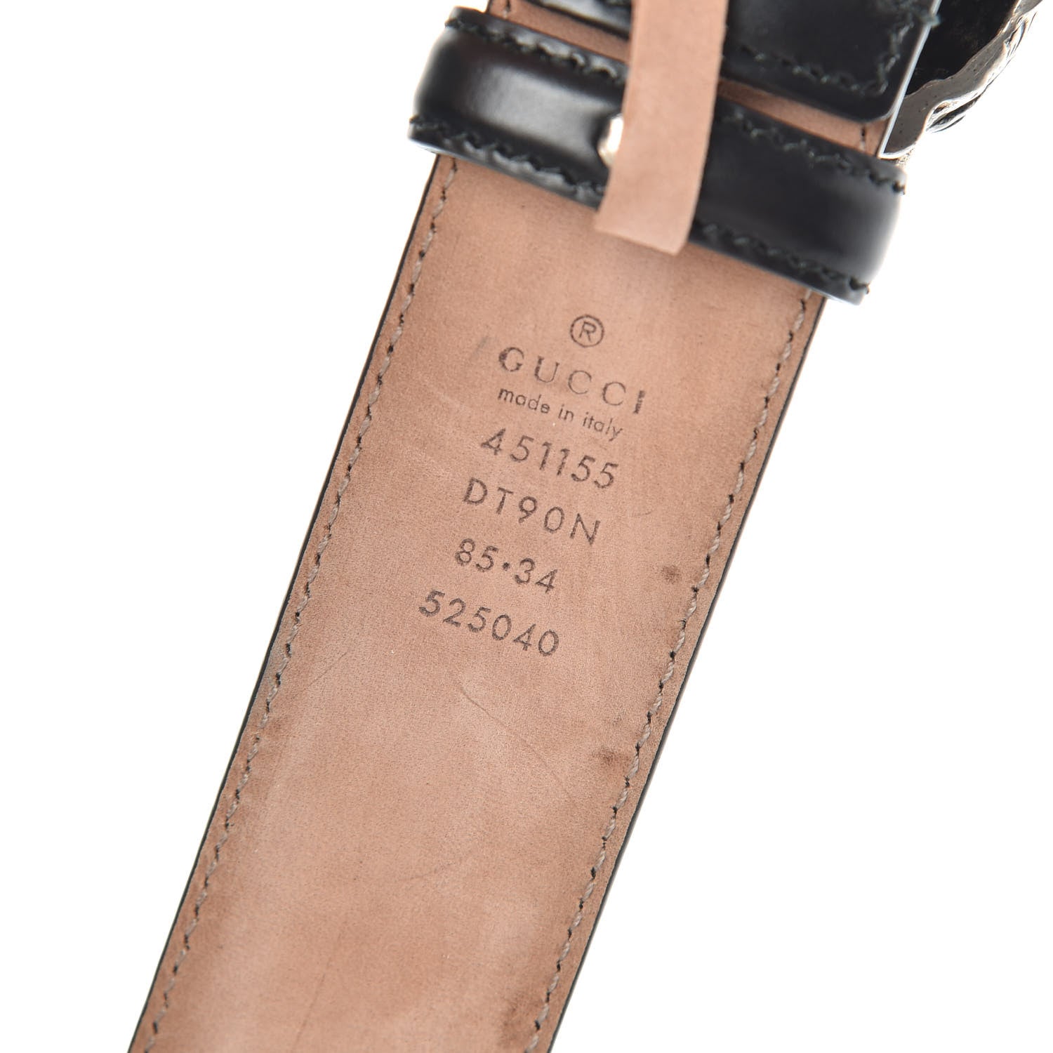 Gucci Lisse Calfskin Dionysus 35mm Belt 85 34 Black 3 of 5