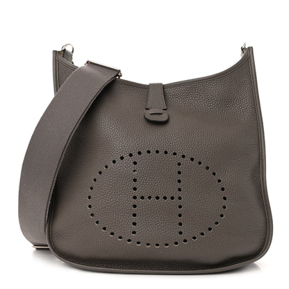 Hermes Taurillon Clemence Evelyne III GM Etain 1 of 11