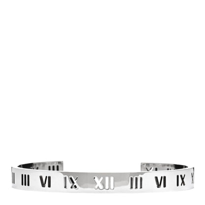 Tiffany Sterling Silver Atlas Pierced Cuff Bracelet 1 of 3