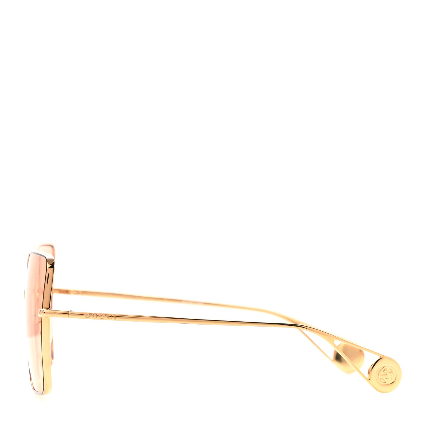 Square Frame GG0436S Sunglasses Gold