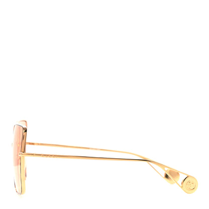 Gucci Square Frame GG0436S Sunglasses Gold 3 of 8