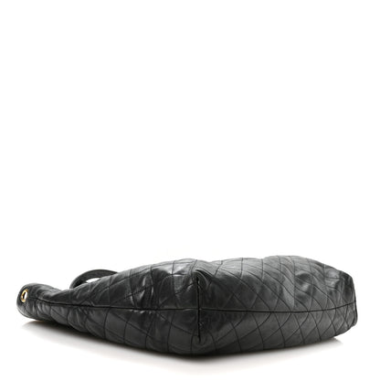 Saint Laurent Lambskin Quilted Maxi Icare Shopping Tote Black 3 of 12