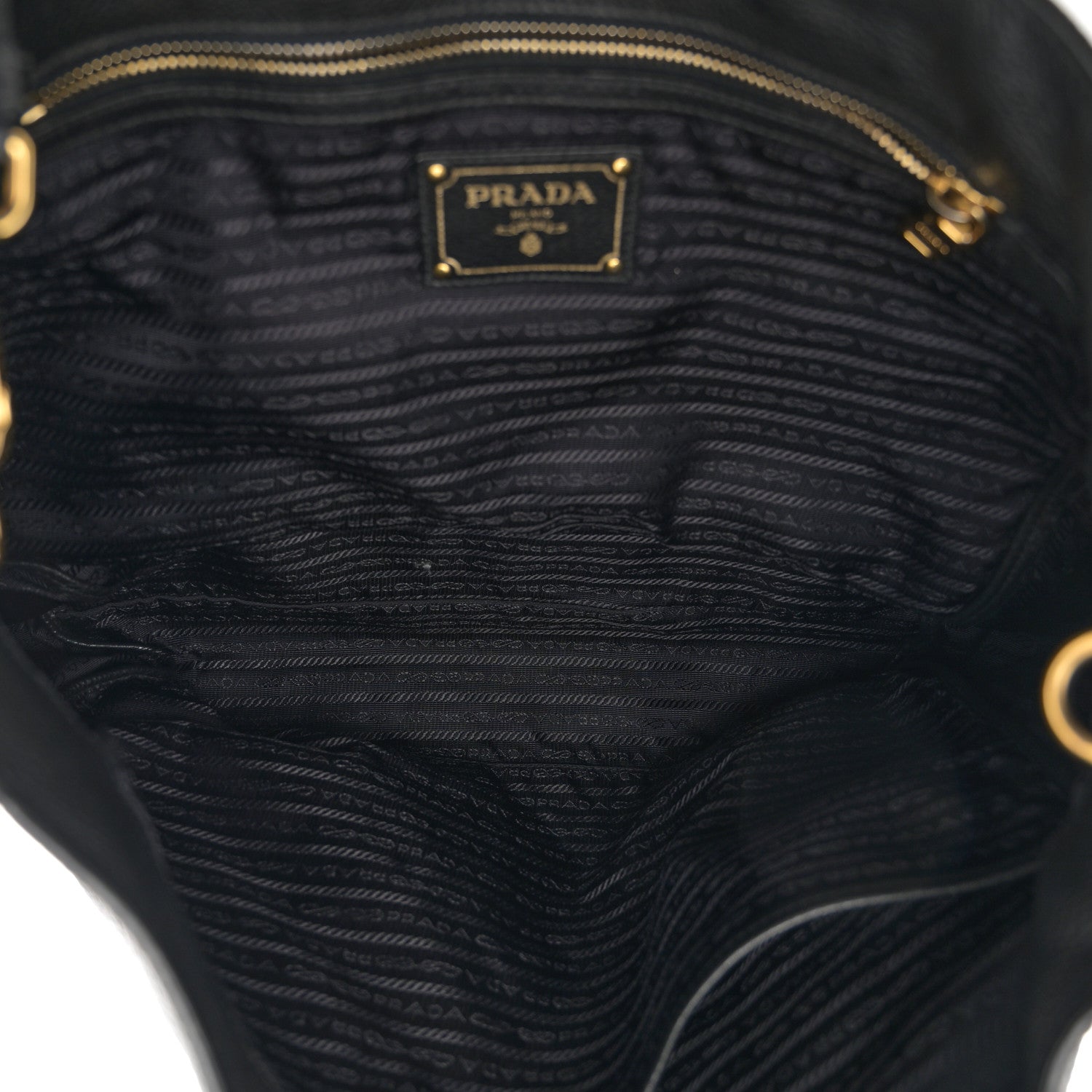 Prada Vitello Daino Tote Black 5 of 12