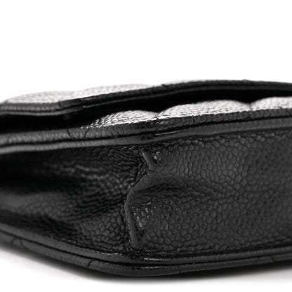 Chanel Caviar Quilted Wallet on Chain WOC Black 10 of 13