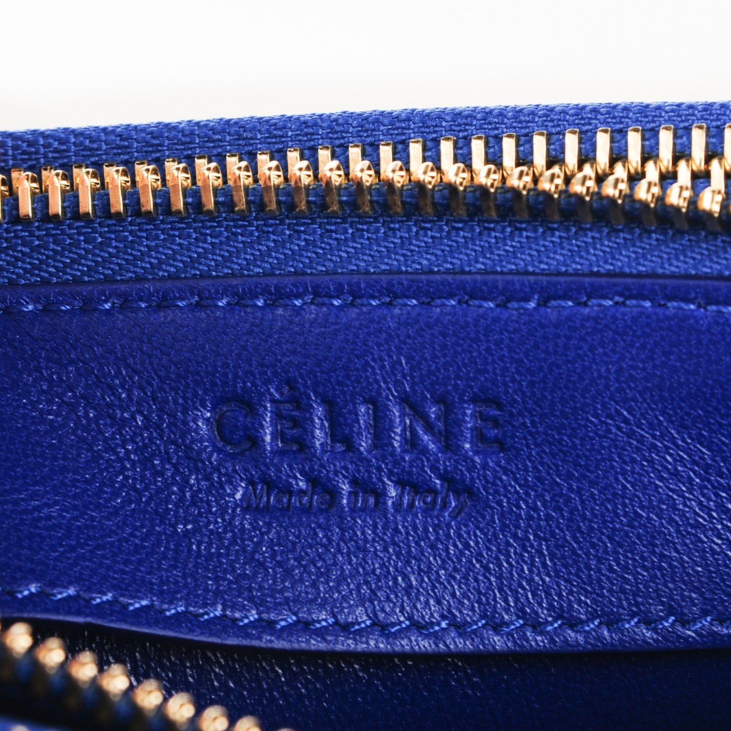 Celine Python Small Trio Crossbody Bag Royal Blue 6 of 7