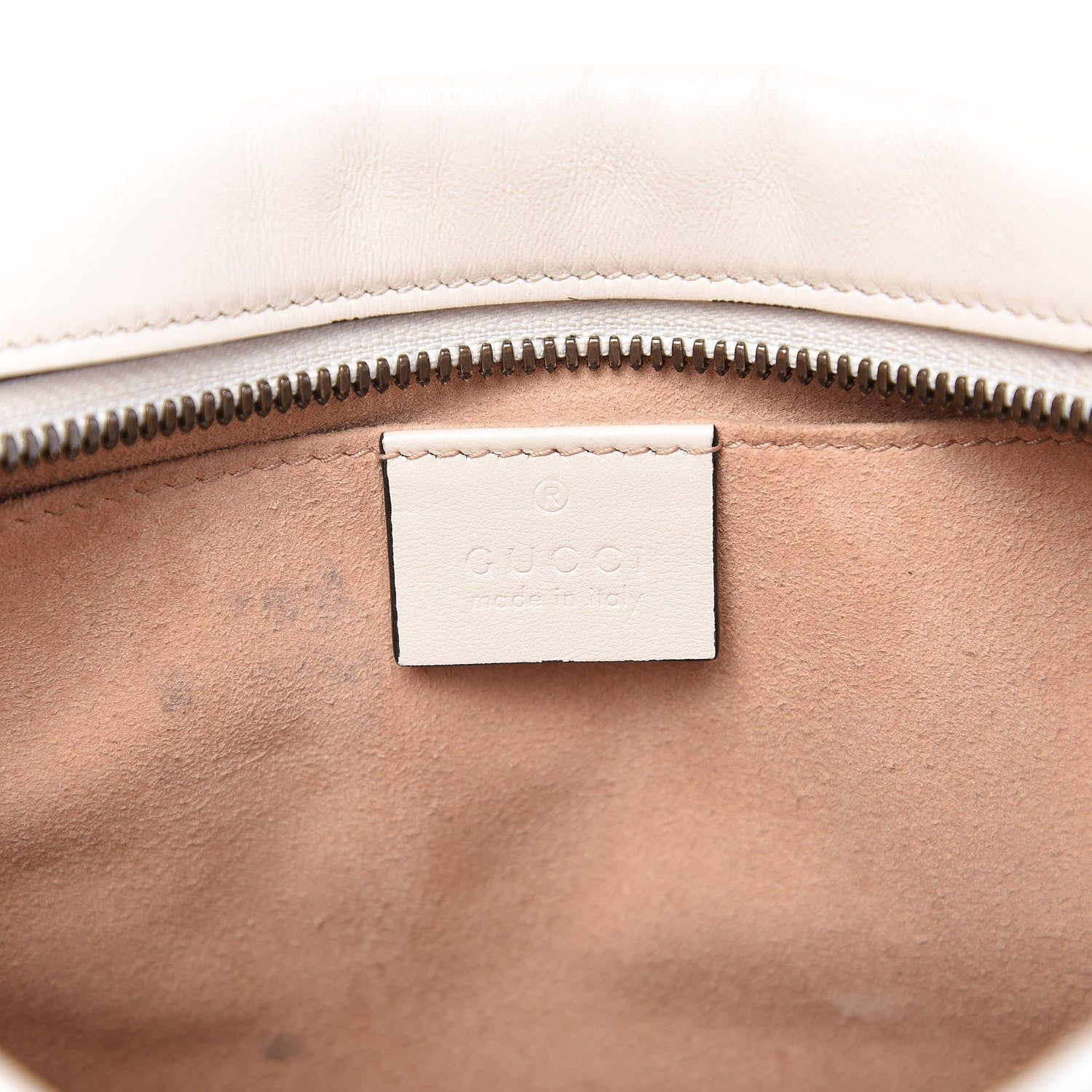 Gucci Calfskin Matelasse Small GG Marmont Chain Shoulder Bag White 8 of 12