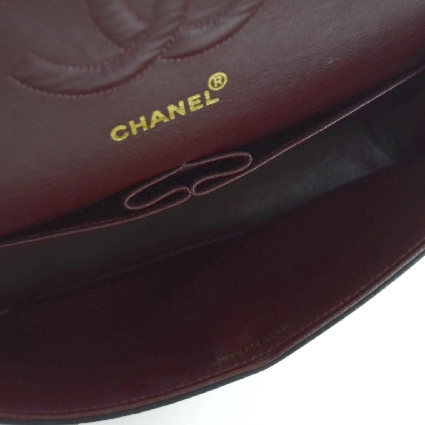 Lambskin Medium Double Flap Black
