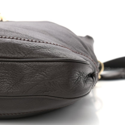 Gucci Pebbled Calfskin Medium New Jackie Shoulder Bag Brown 10 of 13