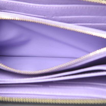 Louis Vuitton Monogram Multicolor Zippy Wallet Black Violet 10 of 11