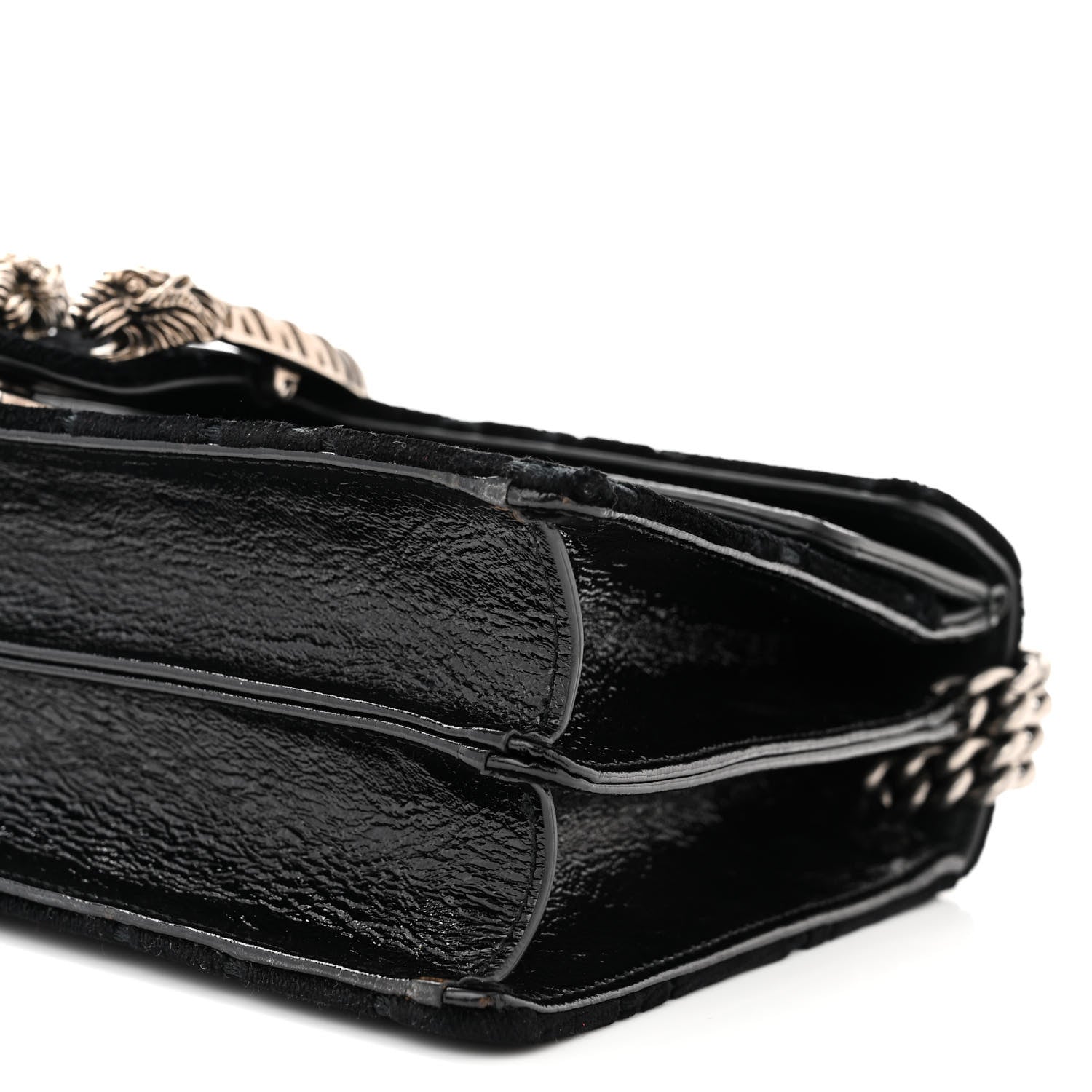 Gucci Velvet GG Monogram Small Dionysus Shoulder Bag Black 10 of 10