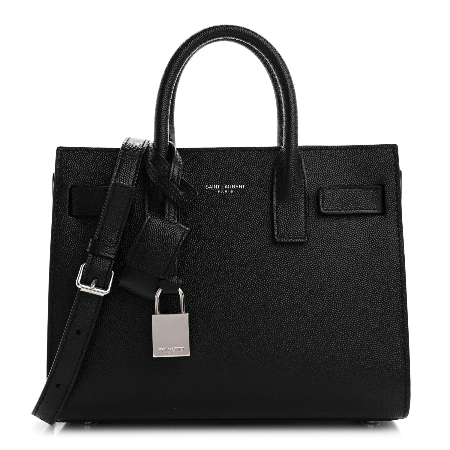 Saint Laurent Grain De Poudre Nano Sac De Jour Black 1 of 12