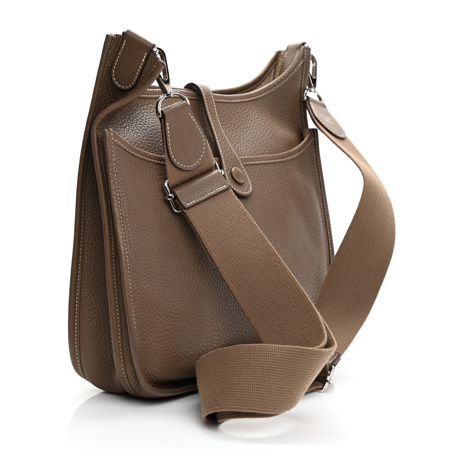 Hermes Taurillon Clemence Evelyne III PM Etoupe 3 of 9