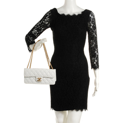Chanel Patent Quilted Evening Star East West Flap White 4 of 11