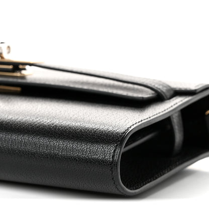 Hermes Chevre Chamkila Kelly Wallet To Go Black 10 of 10
