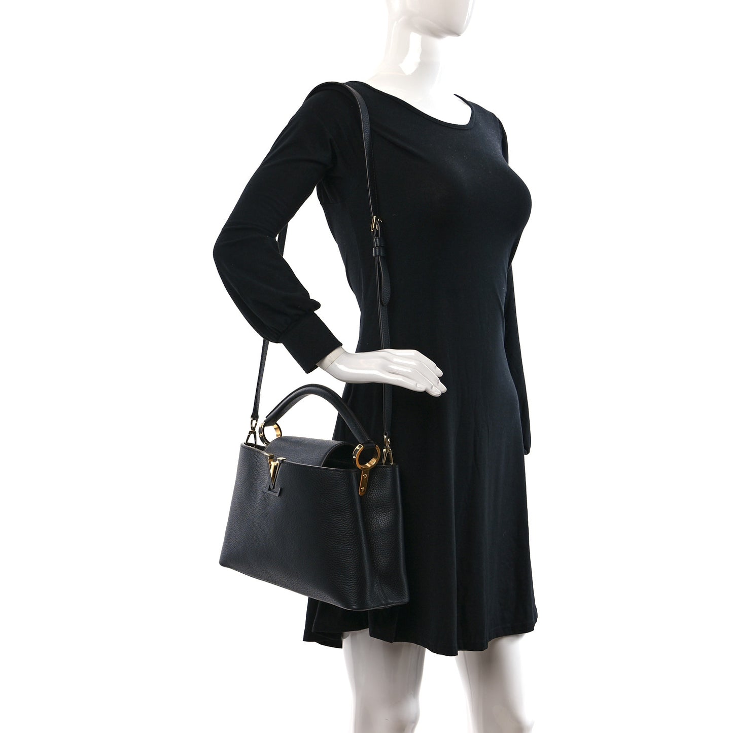 Taurillon Capucines PM Black