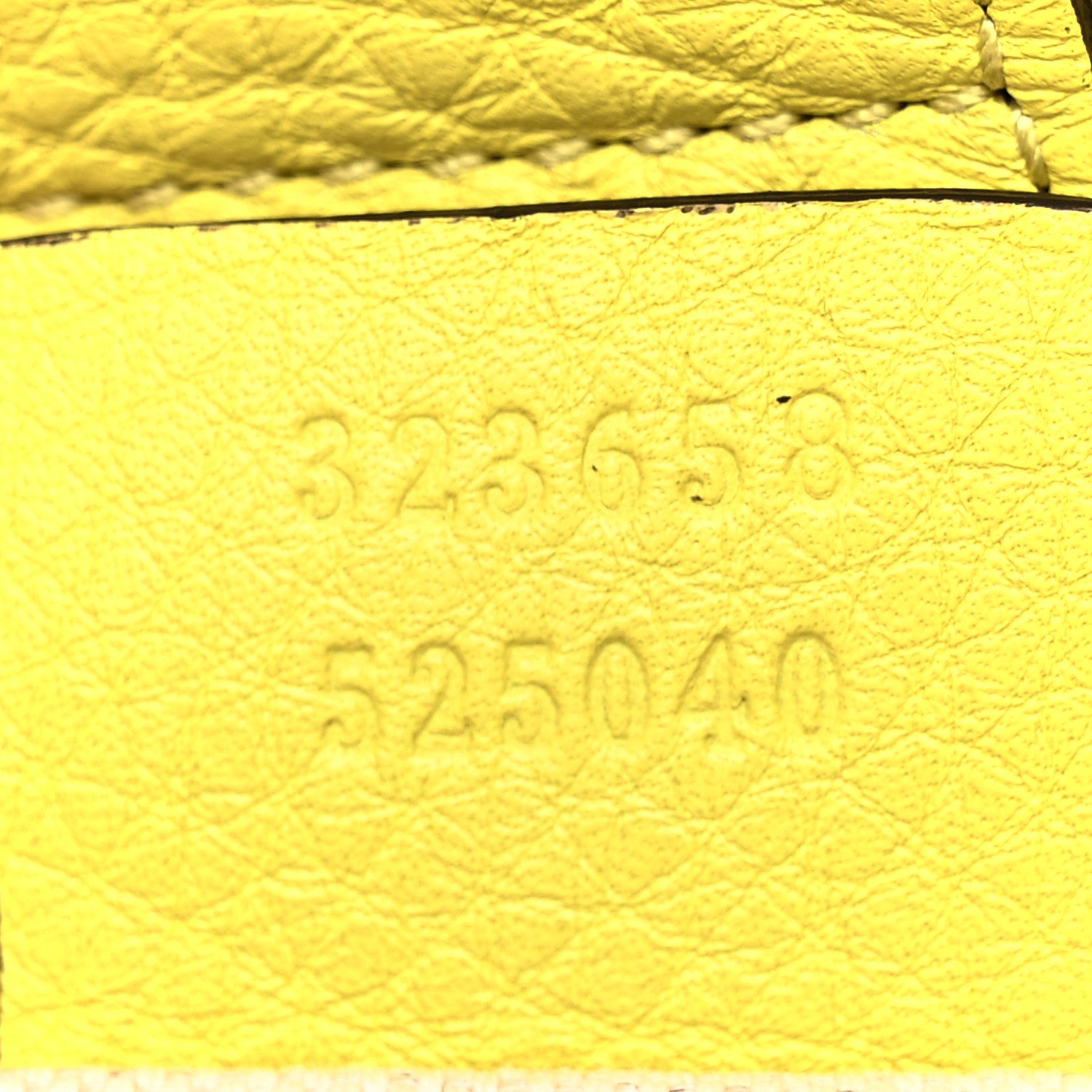 Gucci Calfskin Large Bamboo Shopper Tote Citrus 8 of 14