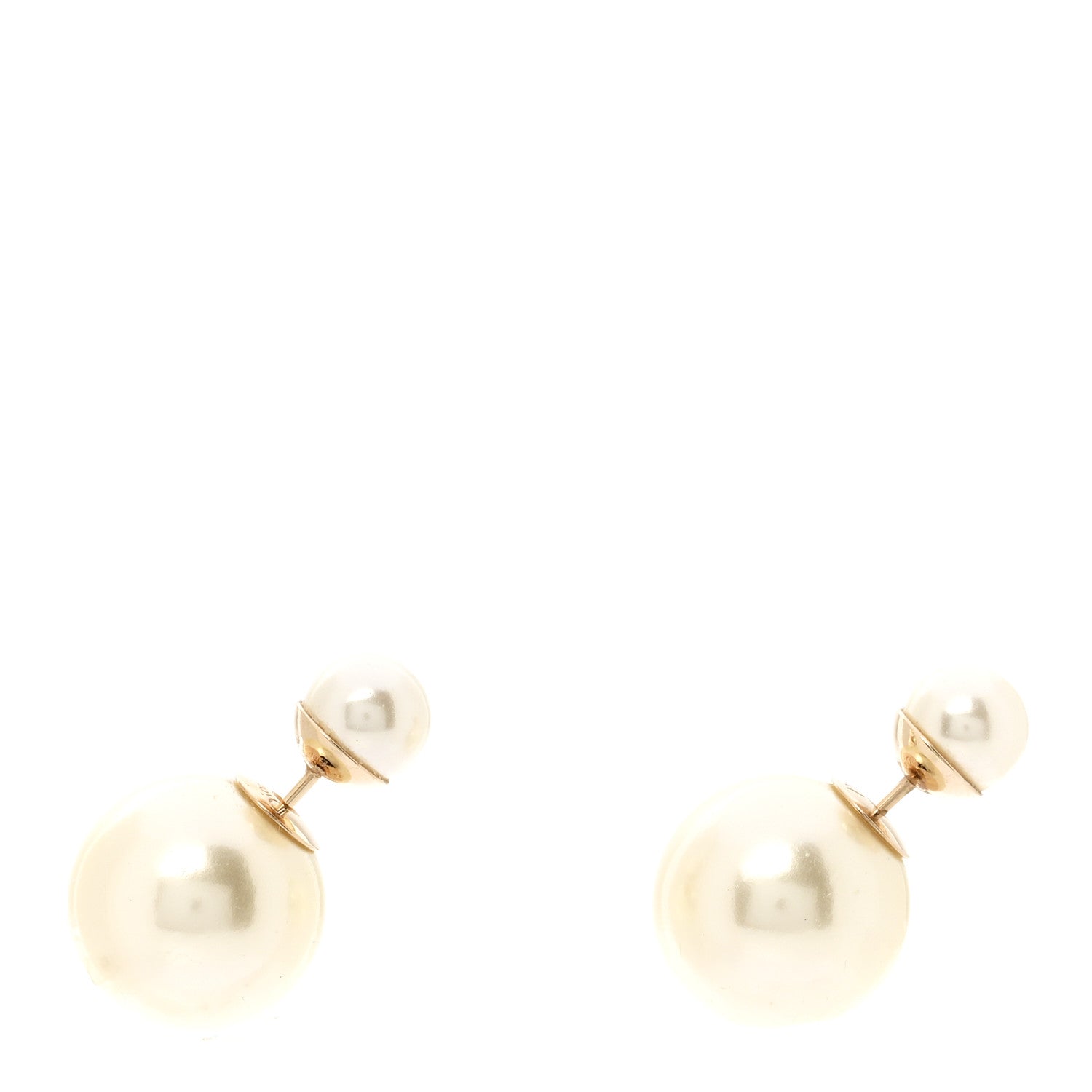 Christian Dior Pearl Mise En Dior Tribal Earrings Gold 1 of 4