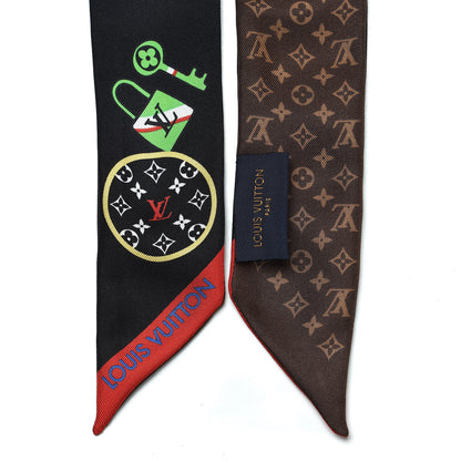 Louis Vuitton Silk Monogram LV Stories BB Bandeau Black 3 of 3