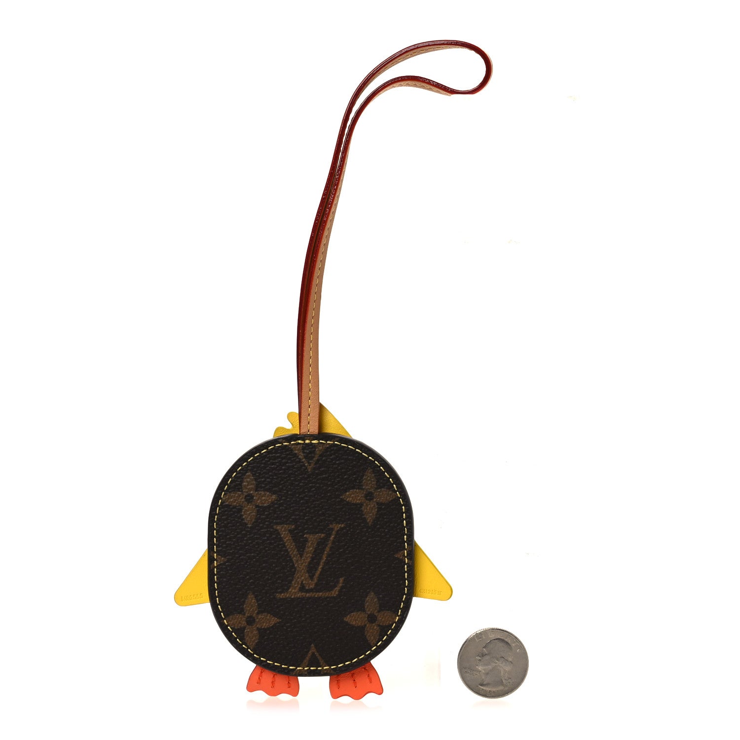 Louis Vuitton Monogram Pulcino Bag Charm Yellow 2 of 4