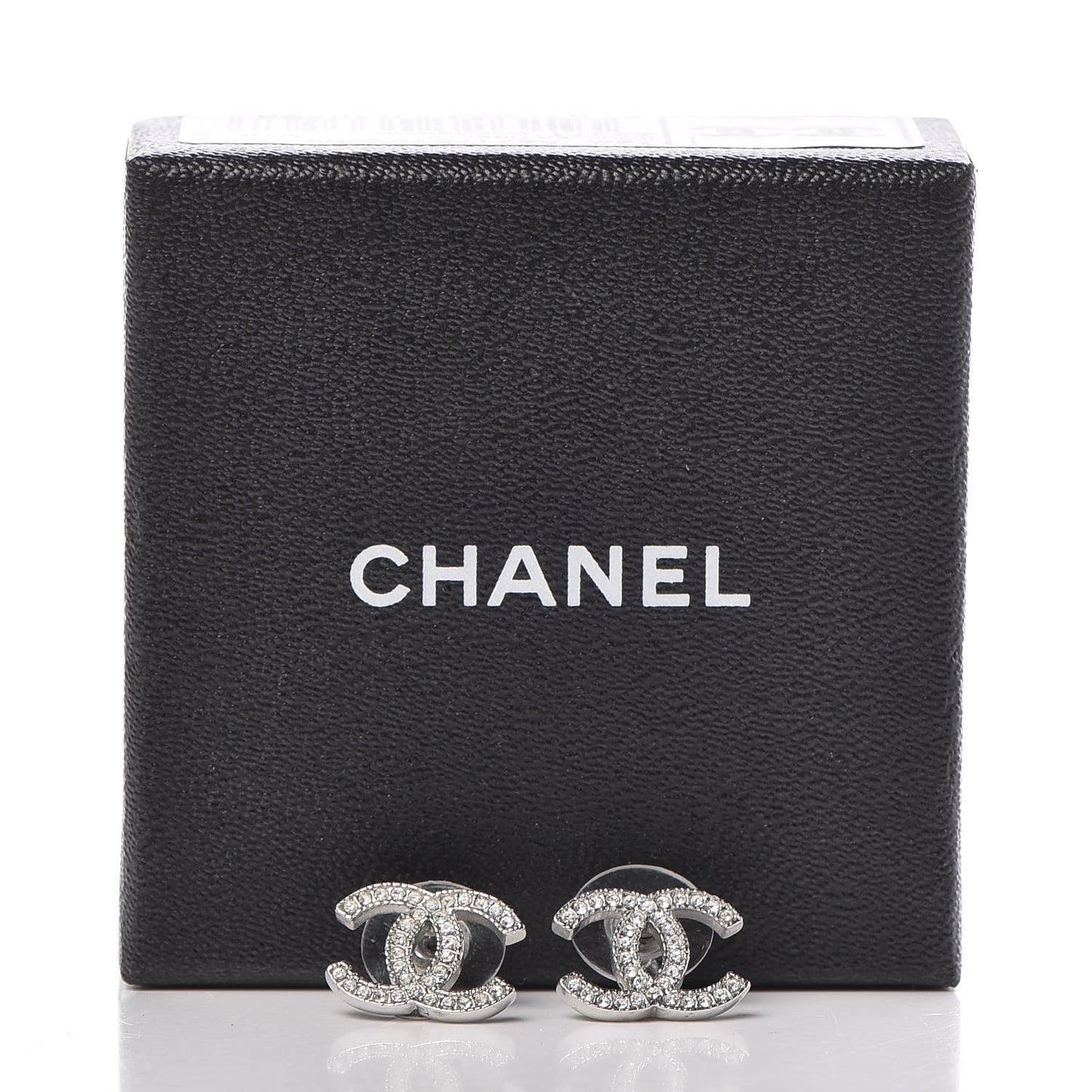 Crystal Timeless CC Earrings Silver