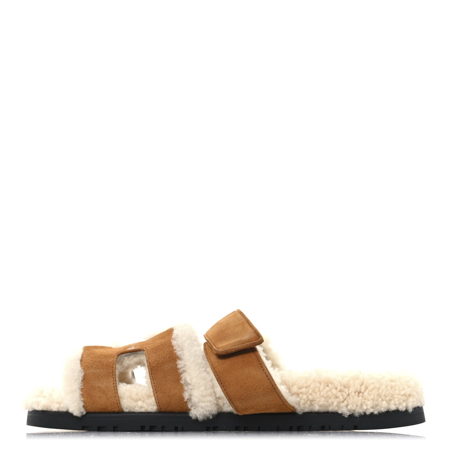 Suede Goatskin Woolskin Womens Chypre Sandals 39