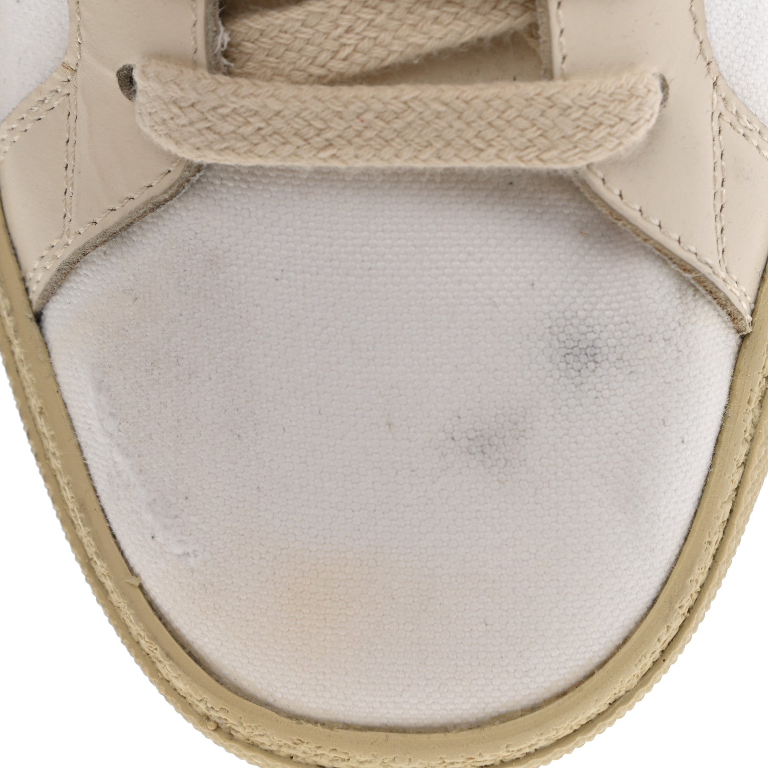 Saint Laurent Distressed Canvas Court Classic Sneakers 36.5 White 12 of 12