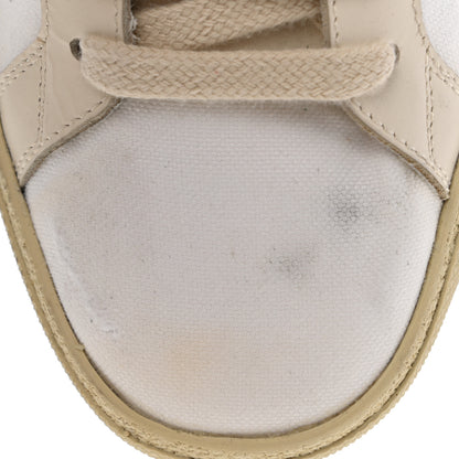 Saint Laurent Distressed Canvas Court Classic Sneakers 36.5 White 12 of 12