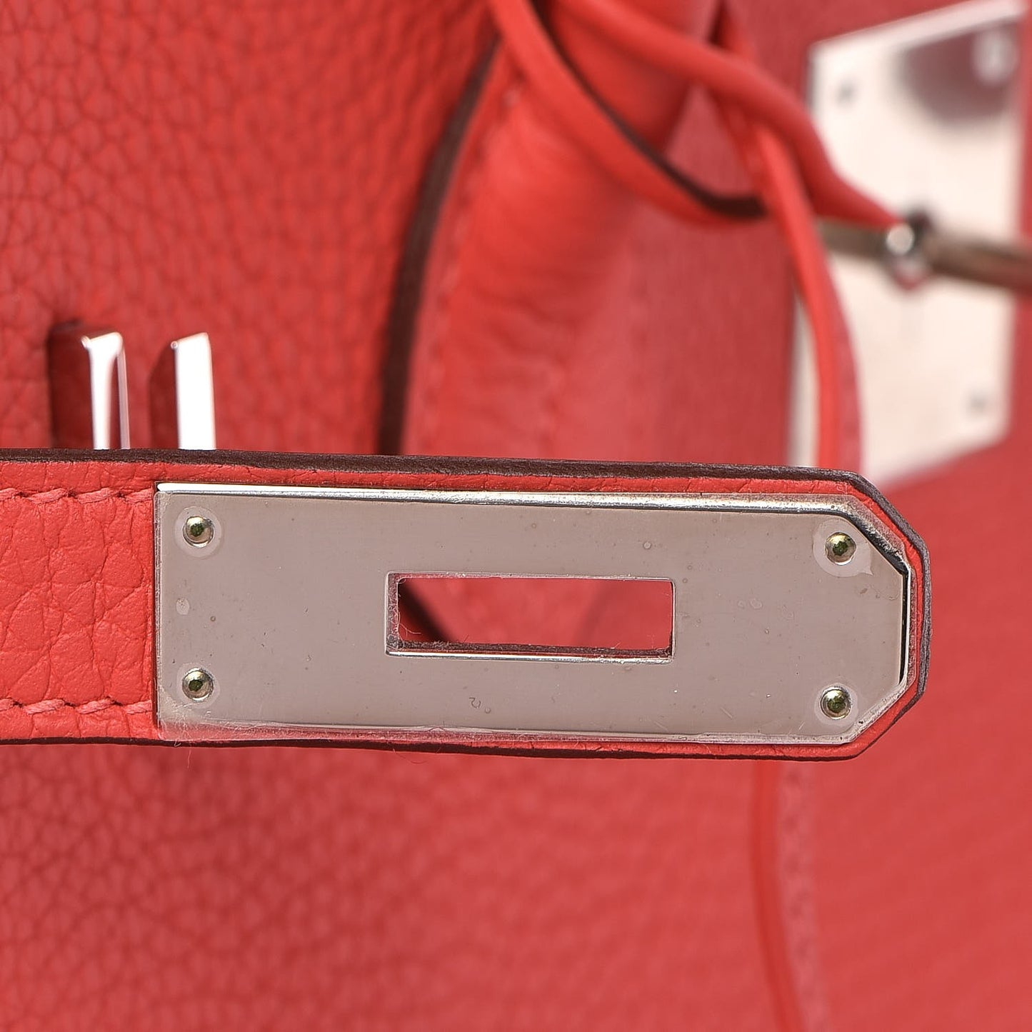 Togo Birkin 35 Rouge Pivoine