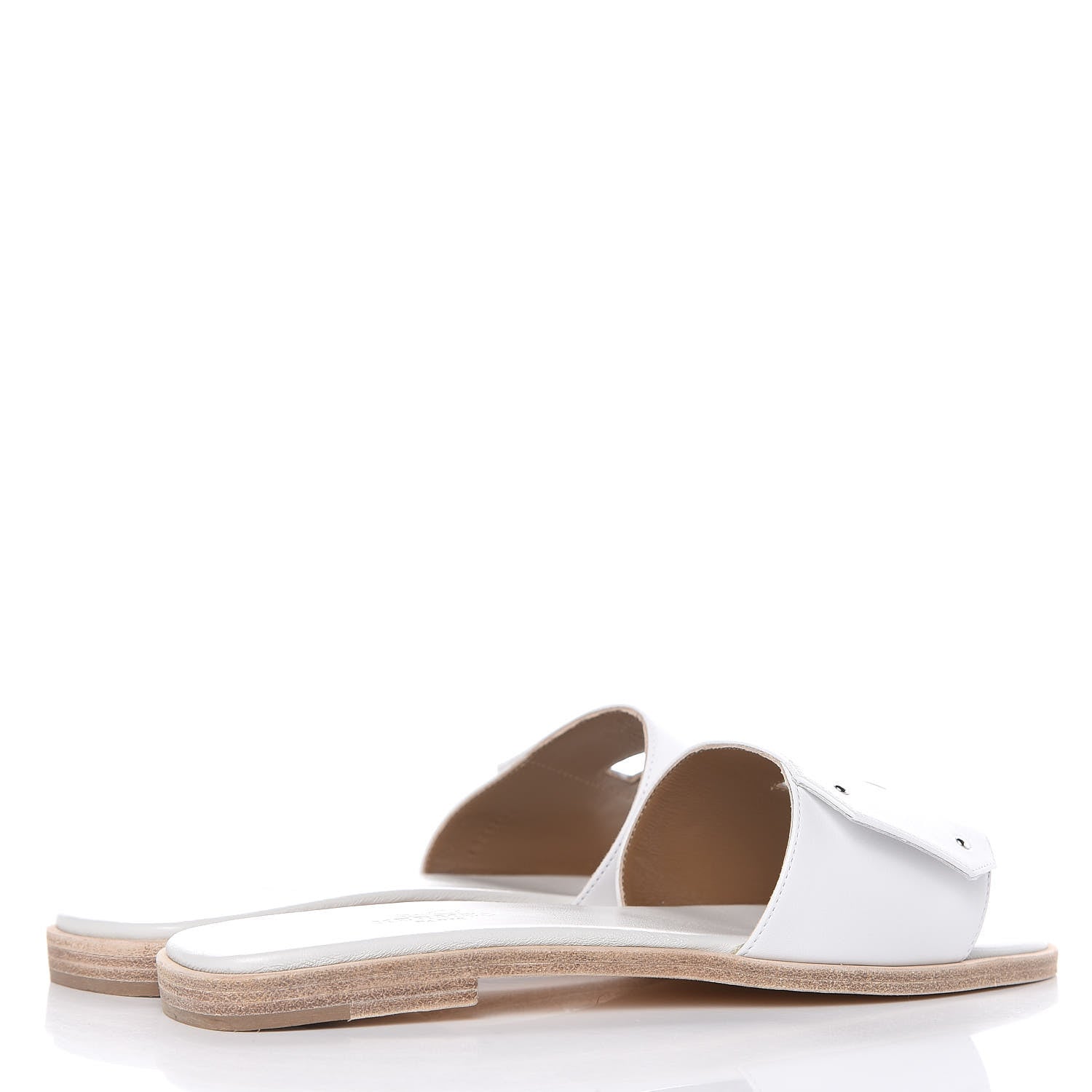 Hermes Calfskin View Sandals 36 White 4 of 9