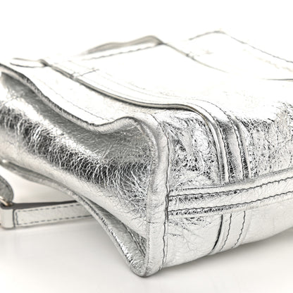 Balenciaga Metallic Calfskin XXS Bazar Shopper Tote Silver Hardware 8 of 12